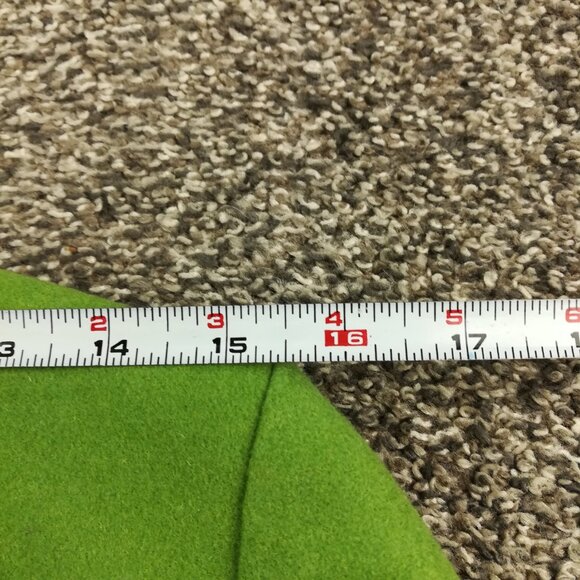 Vintage 2005 J Crew Topcoat Overcoat Wool Green Long Womens Size 4 - Picture 13 of 14